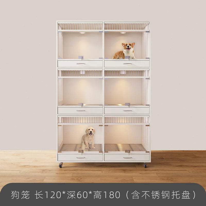 Pet Cabinet Customized Pet Dog Foster Cage Solid Wood Cage Display Cabinet Pet Store Care