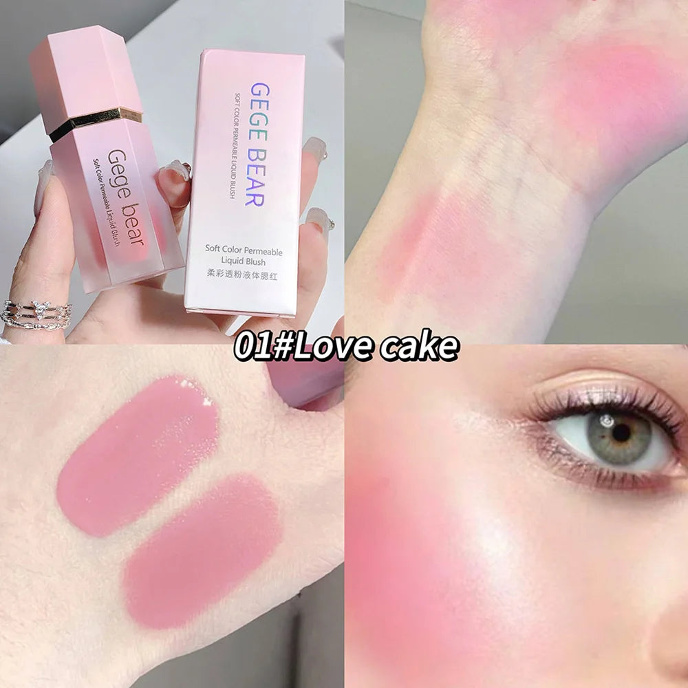 Gege Bear Blush Cream 6 Colors
Smooth Velvet Matte Pink Blusher Natural Easy To Smudge