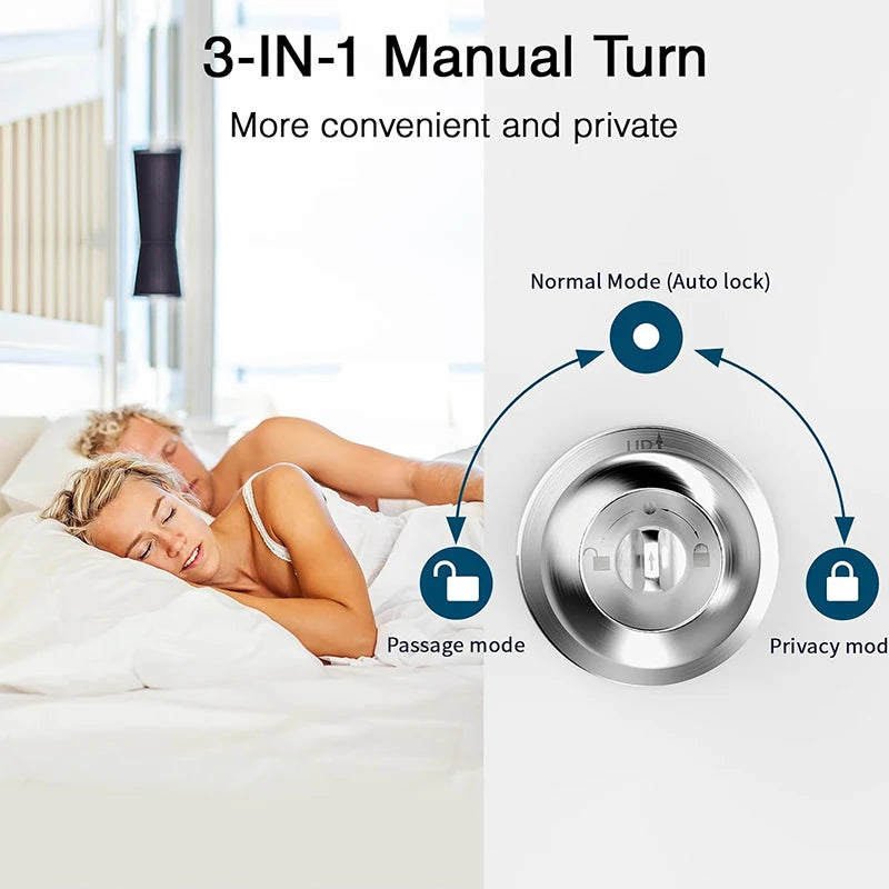 Fingerprint Lock Smart Lock with Bluetooth
Door Lock Keyless Entry with Fingerprint and Tuya App