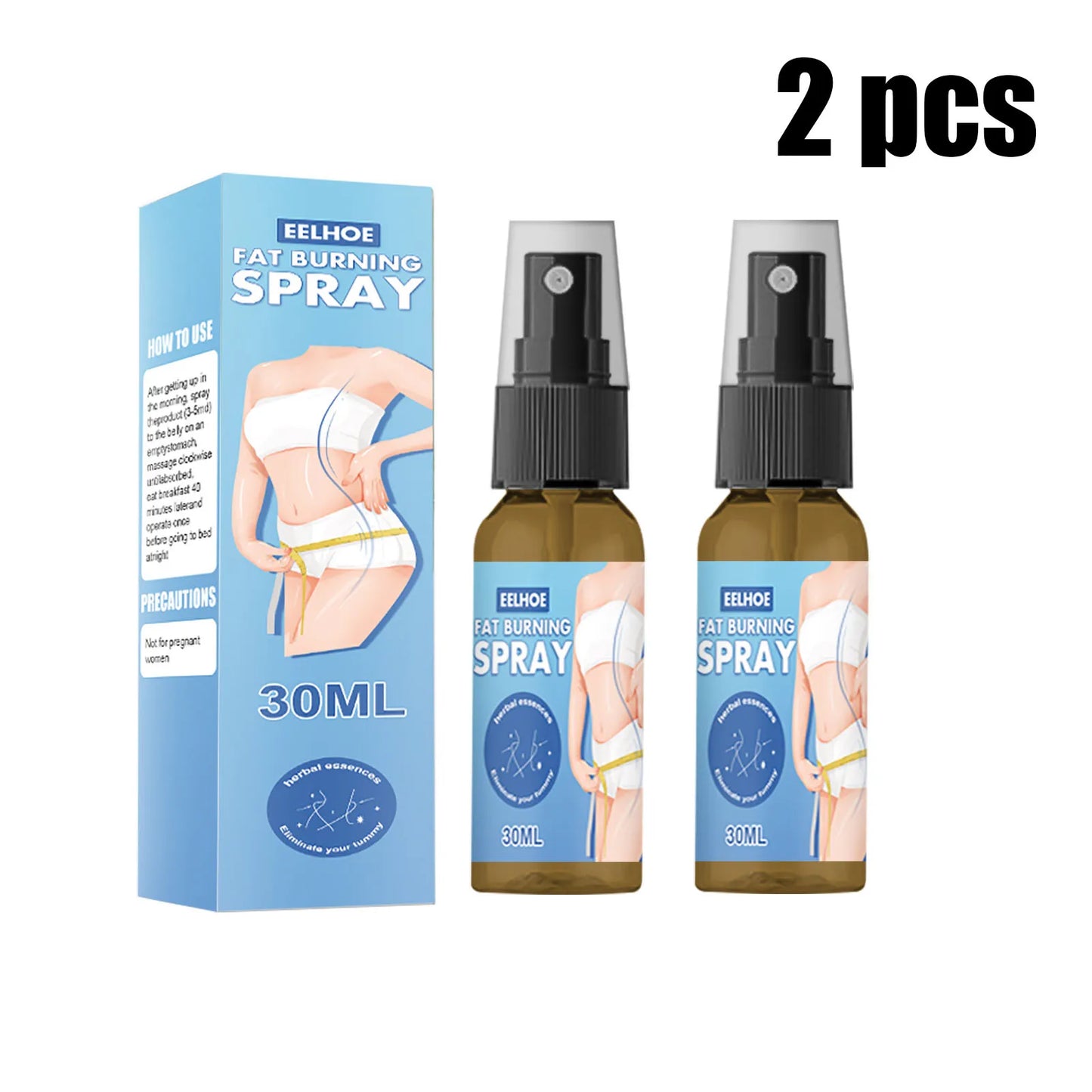 Fat Burning Waist Slimming Shaping Spray Big Belly Fat Burning Spray Eliminate 30ml
