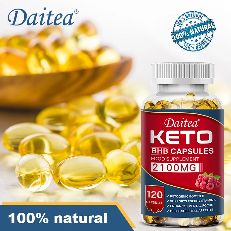 Daitea Fat Burning Ketone Soft Capsules -
Helps to better decompose body calories, control weight and maintain health