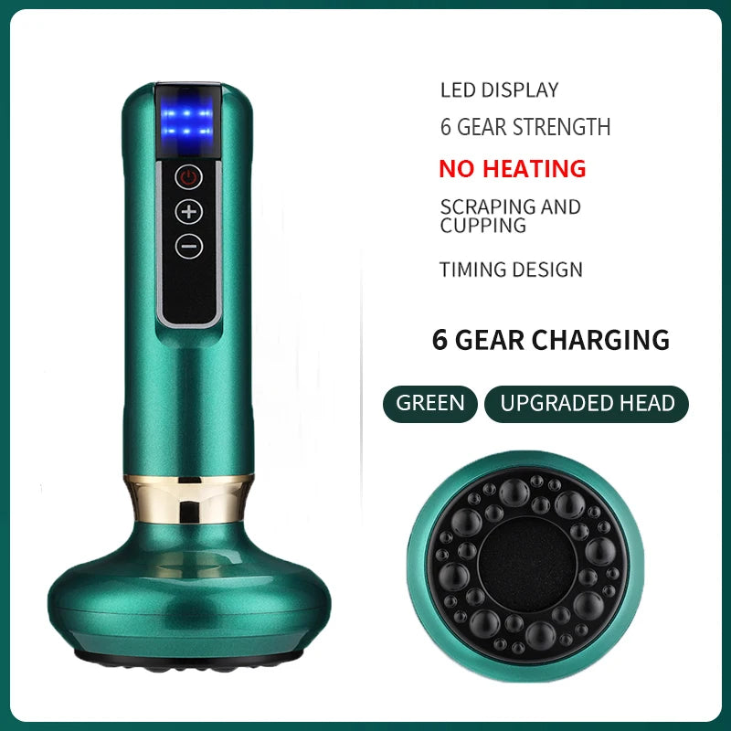 Electric Cupping Massager Vacuum Suction Cup
GuaSha Anti Cellulite Beauty Health Scraping Infrared Heat Slimming Massage Therapy