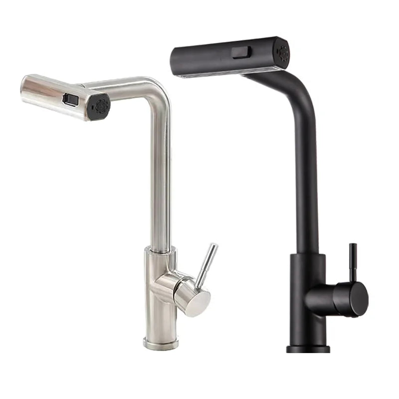 Stainless Steel Kitchen Single Handle Three-in-one Hot and Cold Rotating Faucet
Waterfall Style Pull-down Tap