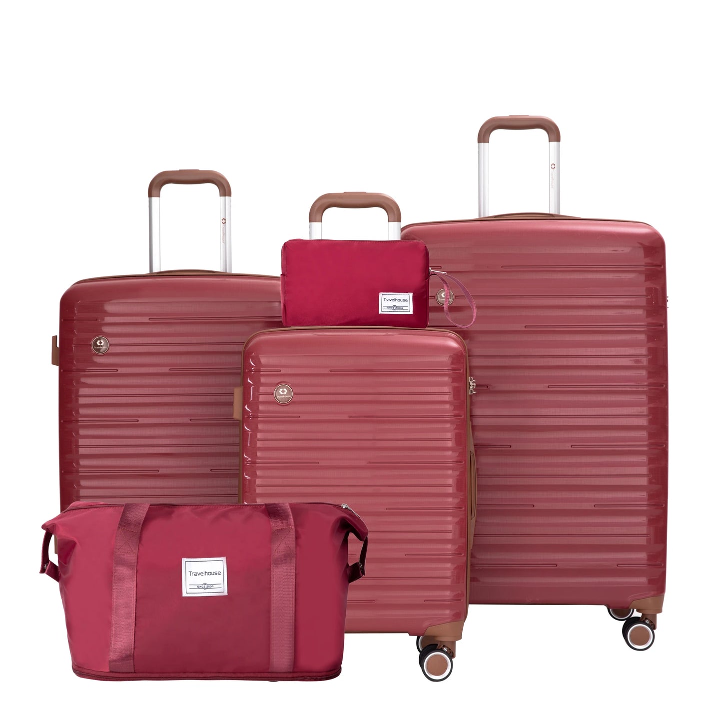 Luggage Sets 5 Piece,Suitcases with Double Spinner Wheels and TSA Lock,Hardcase 3 set
Luggage with Travel Duffle Bag