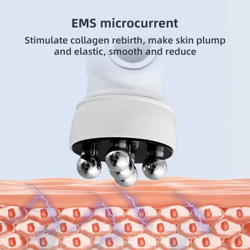 3in1 RF Heating EMS Facial 360° Roller Massager for FIne Lines
Lifting Skin Rejuvenation Skin Firm Microcurrent Beauty Machine