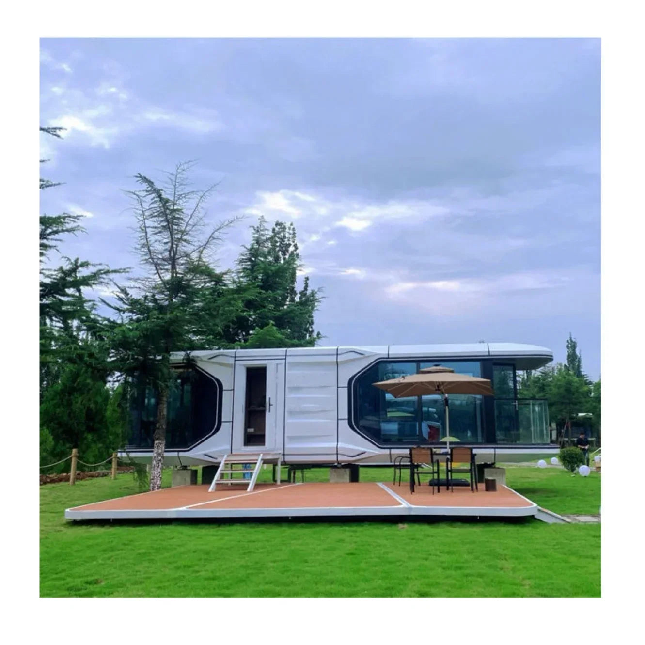 Modular Capsule Home Tiny Movable Prefab Capsule House
Villa Mobile Home Portable prefab house Space Caps ule House