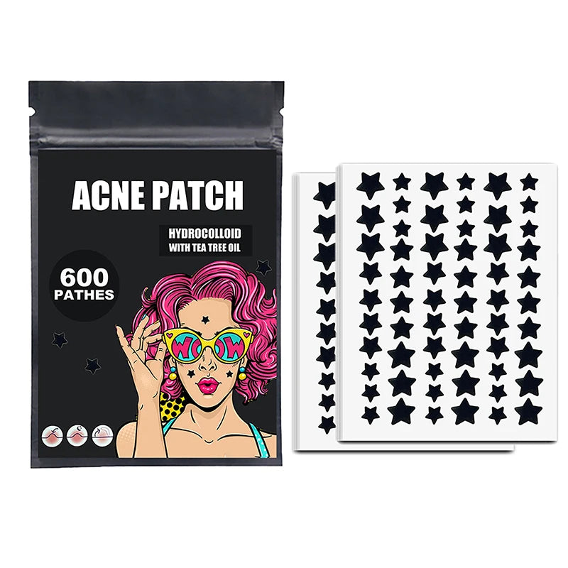 300/600/1200 PCS/SET Star Pimple Patch Acne Colorful
Invisible Acne Removal Skin Care Stickers Concealer Face Spot Beauty