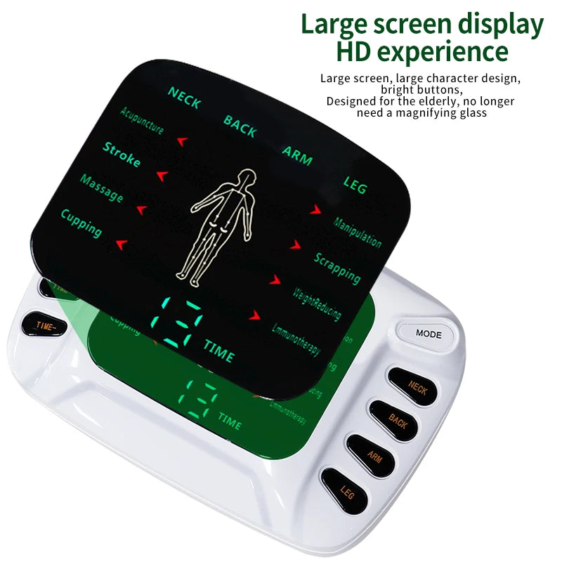Portable Electronic 8 Modes Tens Massager
EMS Muscle Myostimulation Acupuncture Pulse Massage Pain Relief Physiotherapy Machine