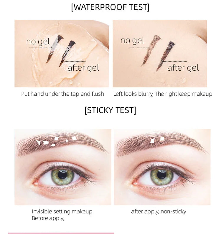 Transparent Mascara, Eyelash Lengthening and
Lifting Primer, Waterproof and Sweat-proof Eyelash Lengthening Primer.