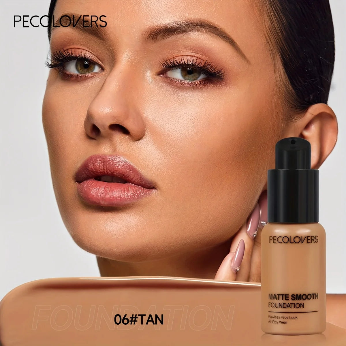 Matte Finish Liquid Foundation - Oil-Control, Waterproof, Full Coverage Concealer for All Skin Tones