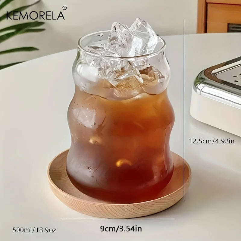 2/4/6PCS INS Glass Cup Heat-resistant Tumbler Drinkware
Transparent Tea Juice Milk Coffee Mug Home Water Glasses Stripe Beer Mug