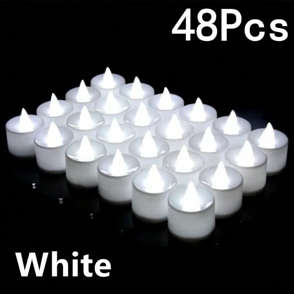 LED Tea Light Candles, Flameless Candles, Battery Electric Candles,