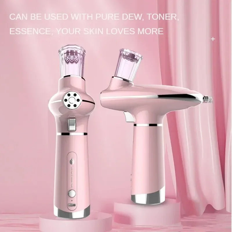 Airbrush Water Nebulizer Smooth Red Blue Light Skin Rejuvenation Oxygen Injector Oxygen