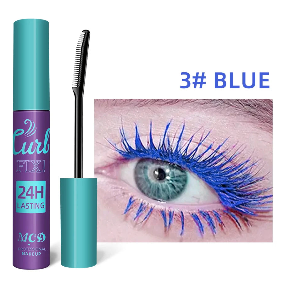 Colorful Slender Mascara Waterproof Fast Drying Curling Eyelashes
Multicolor Lashes Makeup Long Lasting Blue Green Cosmetic