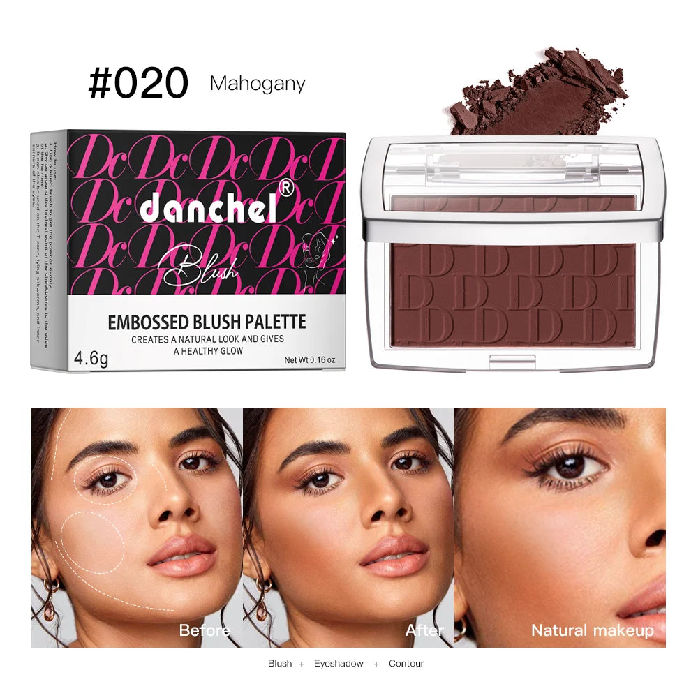 Hot Matte Embossed Blush Palette Rosy Blusher Facial Blush Powder
High Pigmented Pink Coral Rouged For Cheeks Smooth Cosmetics