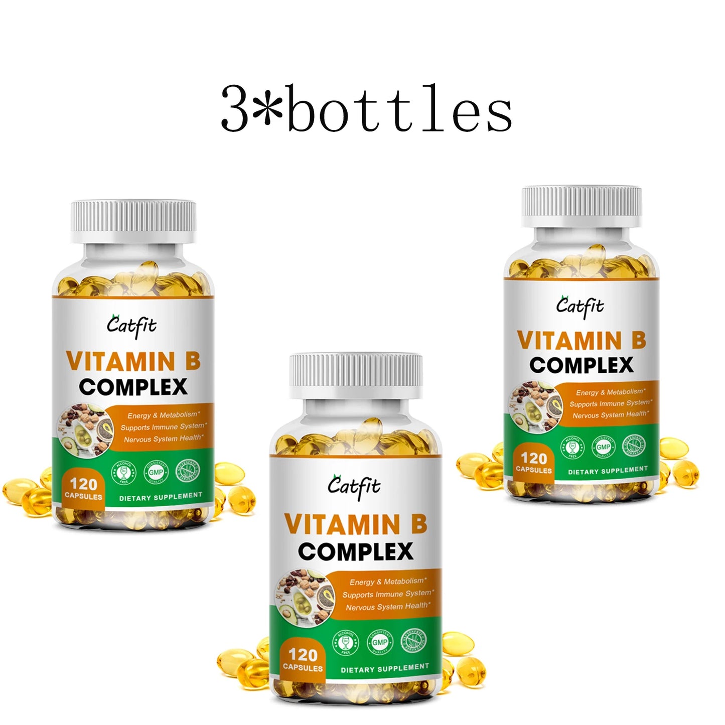 Vitamin B Complex Supplement,
Supports Energy, Immune Health, Antioxidant Supplement