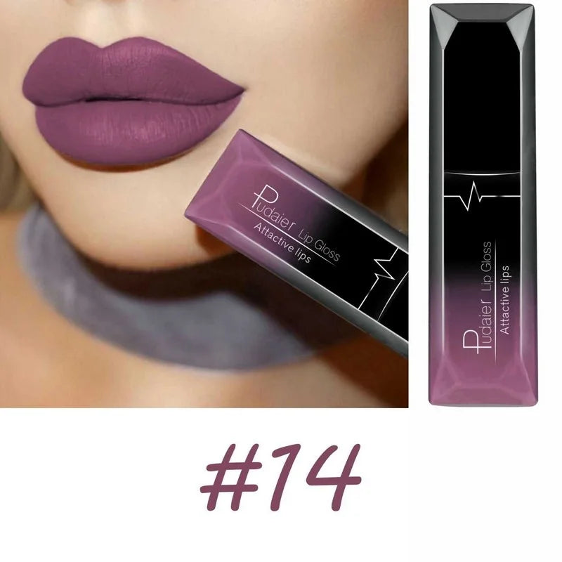17 Color Sexy Matte Long Lasting Lip gloss Liquid Lipstick