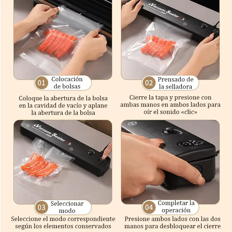 Food Sealing Portable Home Vacuum Kitchen Helper 220V
Automatic Packaging Machine Food Vacuum Sealing Machine
