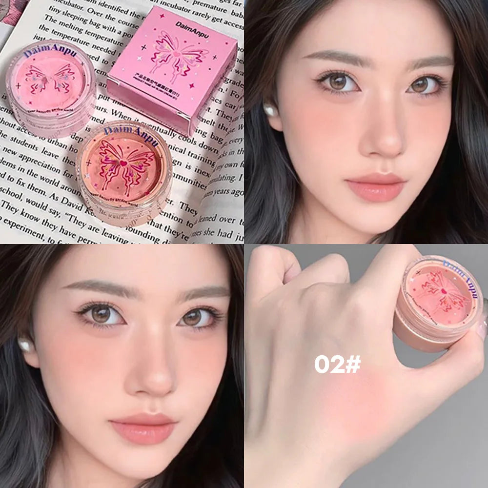 Airy Blush Clay Pigmented Powdery Cream Blusher
Long-Lasting Tender Look Uplifting Color Matte Girlish Blush