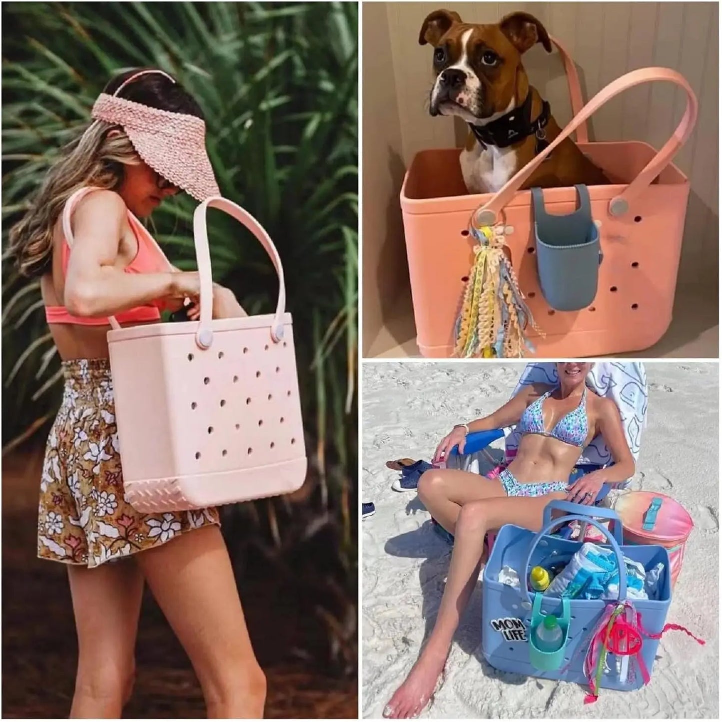 Summer beach bag rubber handbag, outdoor travel, beach swimming bag, waterproof bag