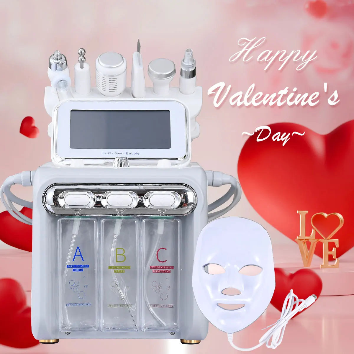 7 in Beauty Skin Cleansing
Hydrofacial Machine Facial Machine