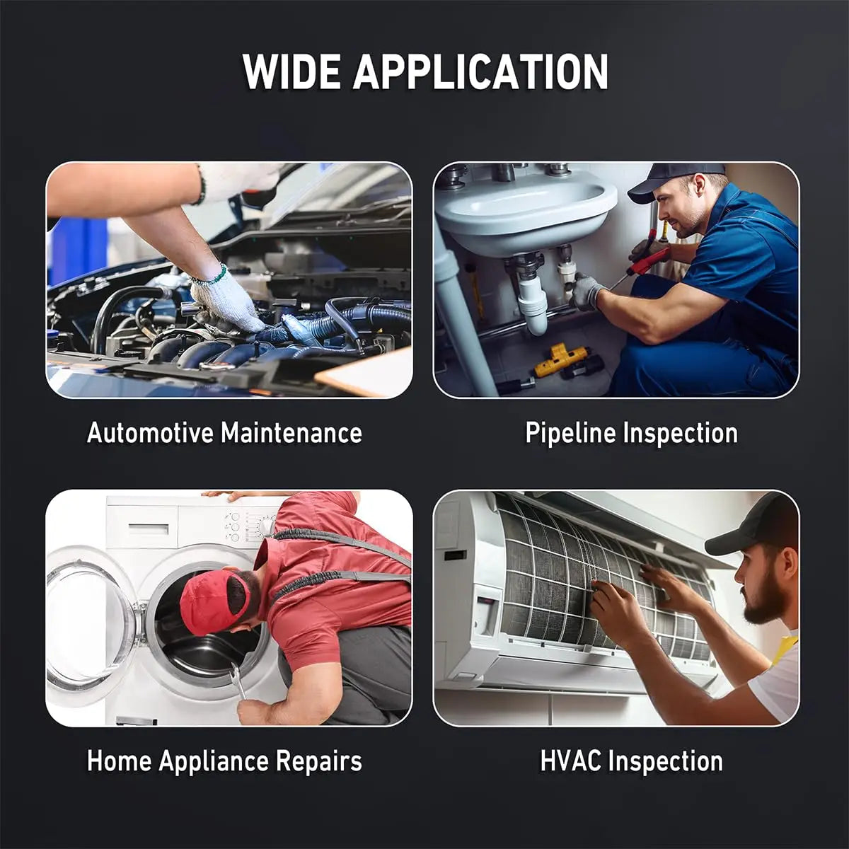 720-degree rotating camera 4.3-inch endoscope 6mm -2M 1080P
full high-definition endoscope industrial inspection visual probe