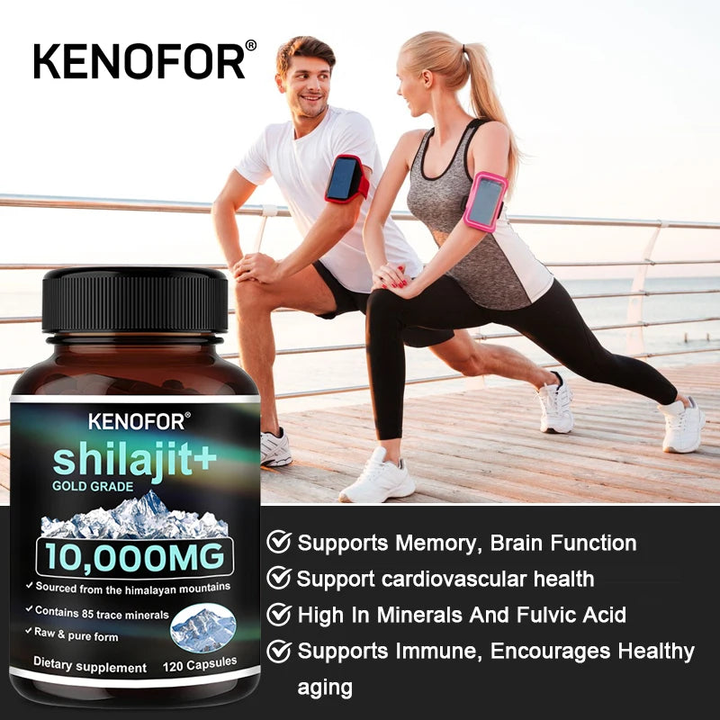 Himalaya Original Pure Shilajit Capsules,
Naturally Enriched with Fulvic Acid and Over 85 Trace Minerals, Gluten Free Supplement