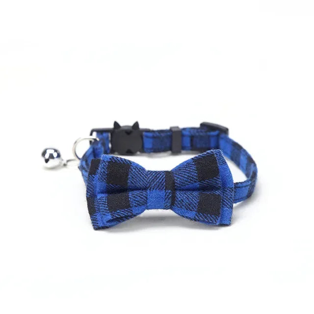Pet Breakaway Cat Collar Bow Tie and Bell Cute Plaid
Christmas Red Elastic Adjustable Dog Collar With Sash Small Bell For Cats