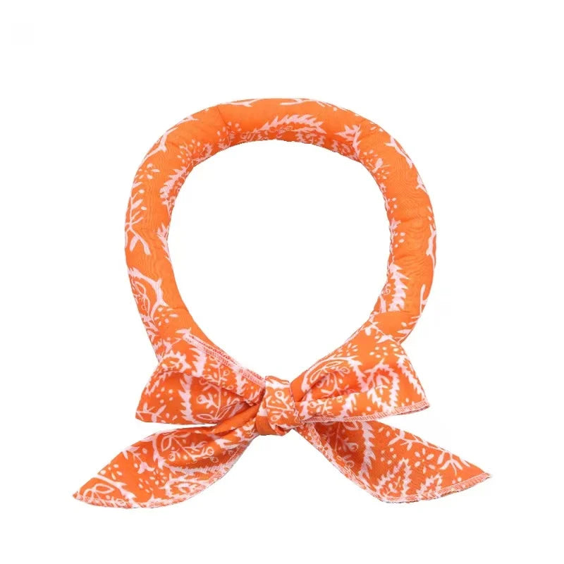Colors Neck Cooler Scarf Body Cold Cooling Neck Cooler Necktie Headband Neck cooling bandanas for dogs Small dog collar Opawz