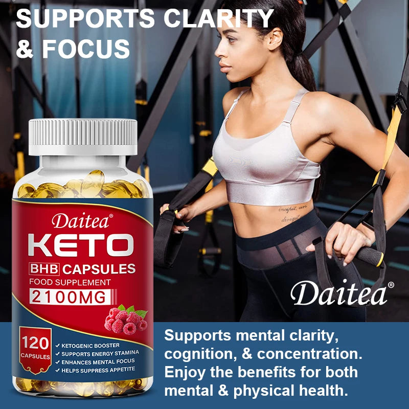 Daitea Fat Burning Ketone Soft Capsules -
Helps to better decompose body calories, control weight and maintain health