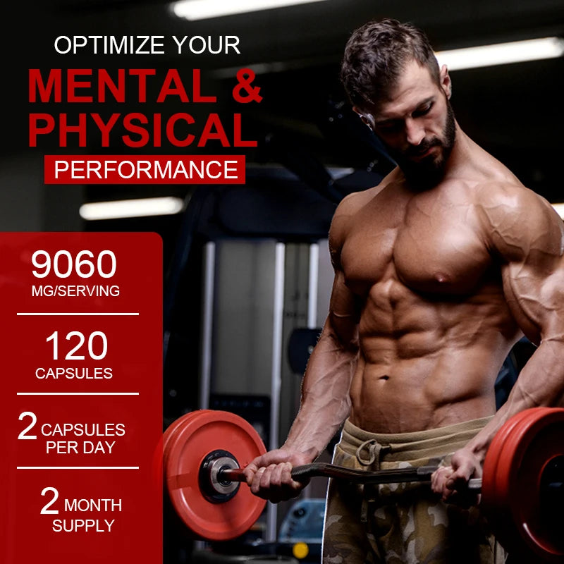 Men's Nutritional Supplements -
Support Muscle, Burn Fat, Improve Endurance, Energy and Performance