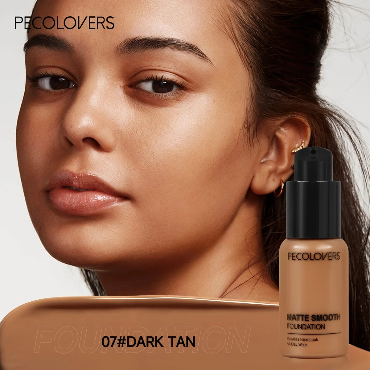 Matte Finish Liquid Foundation - Oil-Control, Waterproof, Full Coverage Concealer for All Skin Tones