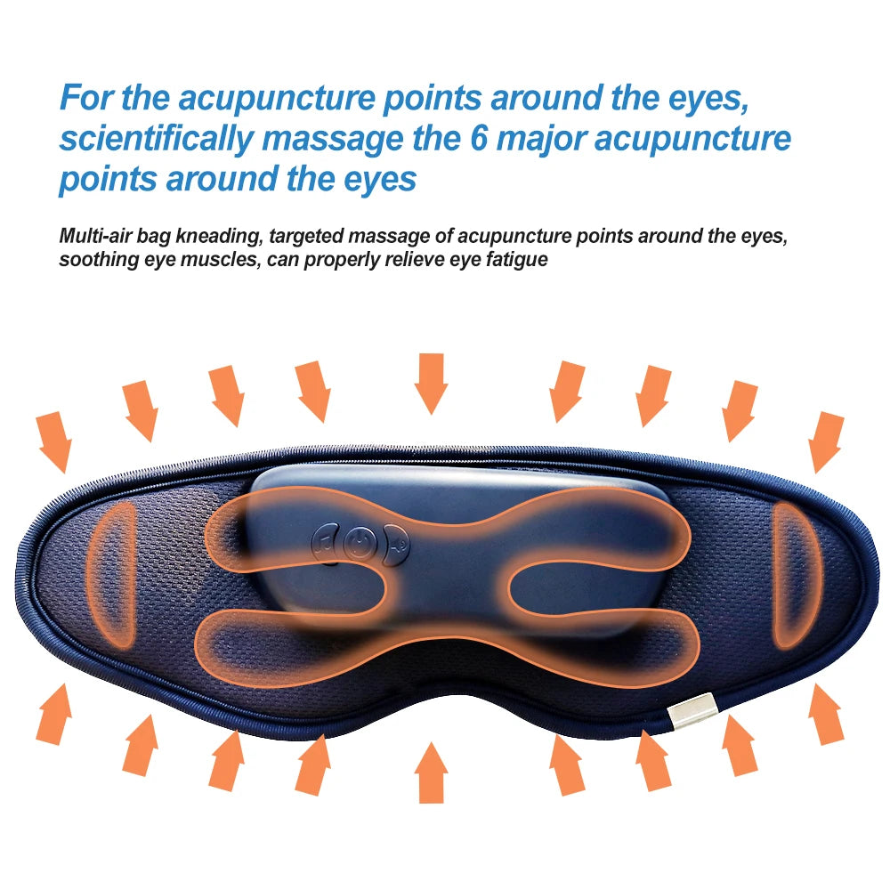 Eye Massager With Heat Smart Airbag Vibration
Eyecare Compress Bluetooth Eye Massage Relaxation Relieve Tired and Dry Eyes