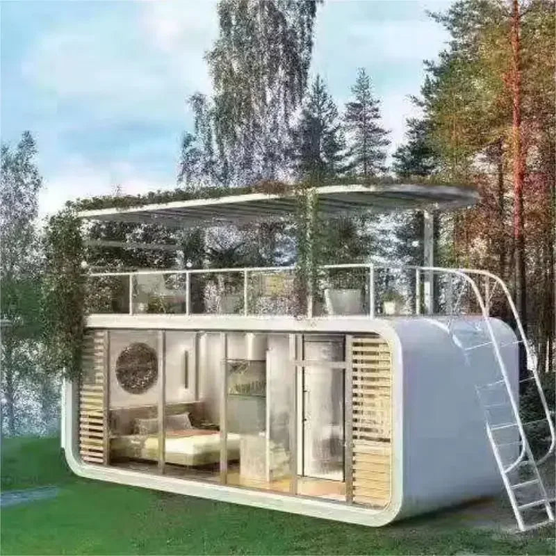 smart home Factory Direct Custom Luxury Prefab House
Resort Camping tiny house prefabricated home space capsule outdoor
