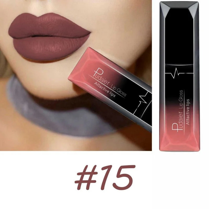 17 Color Sexy Matte Long Lasting Lip gloss Liquid Lipstick