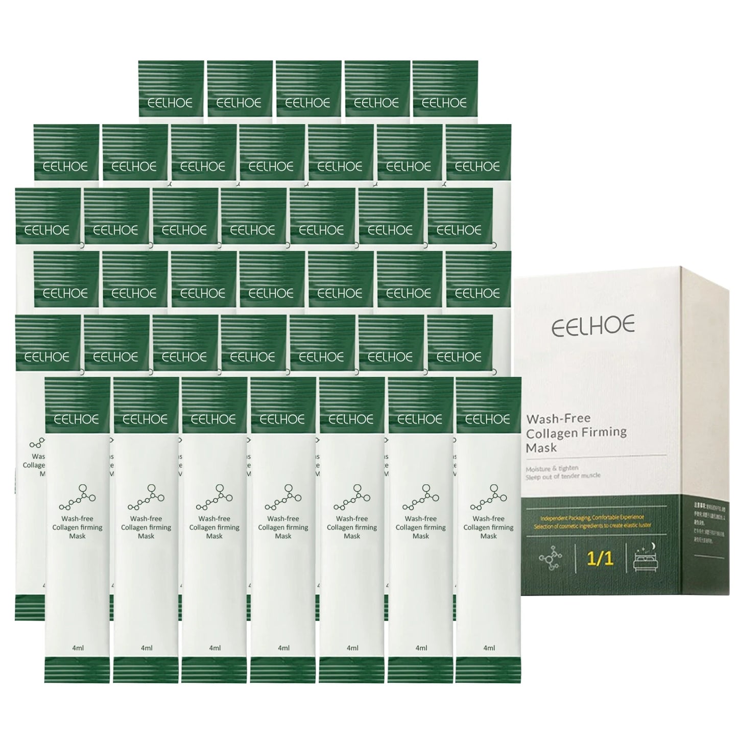 Korean Collagen Firming Wash-Free Mask Protein Portable
Anti-Aging Hydrating Frozen Face Sleeping Mask for Women and Men