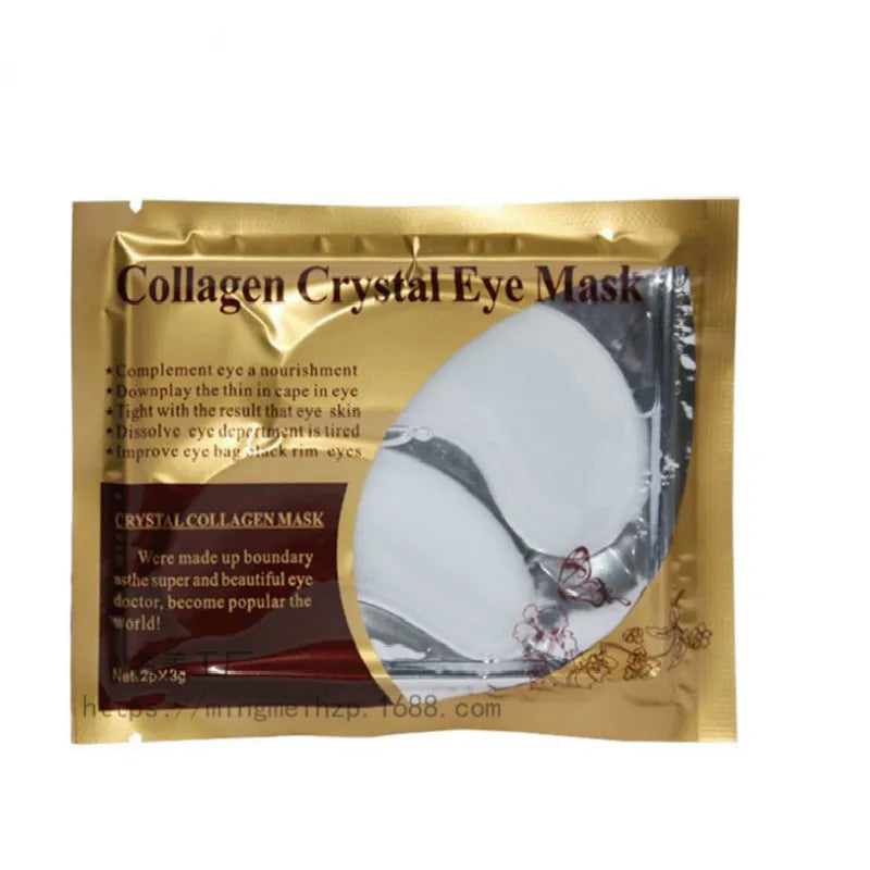 10p packs Gold Eye Mask Crystal Collagen Anti-Aging Dark Circles Acne Beauty Patches For Eye Skin Care