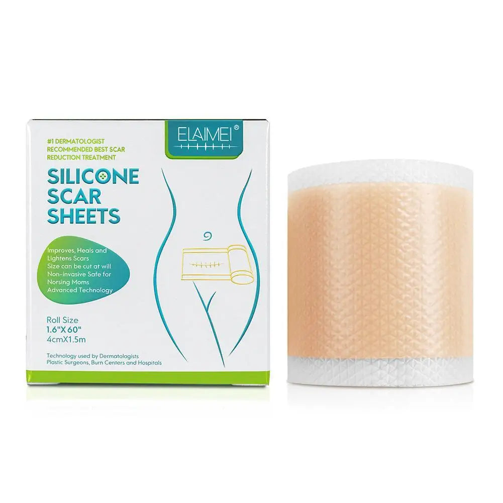 150cm Silicone Gel Scar Sheet Patch Treatment Removal Tape Acne Trauma Burn Scar Cover Skin Repair