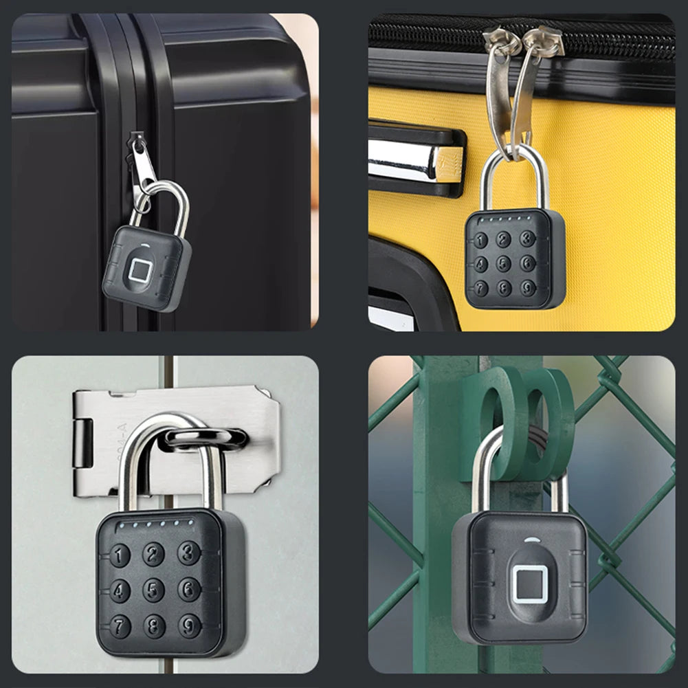 Keyless Fingerprint Lock with Smart Padlock Waterproof Door Lock