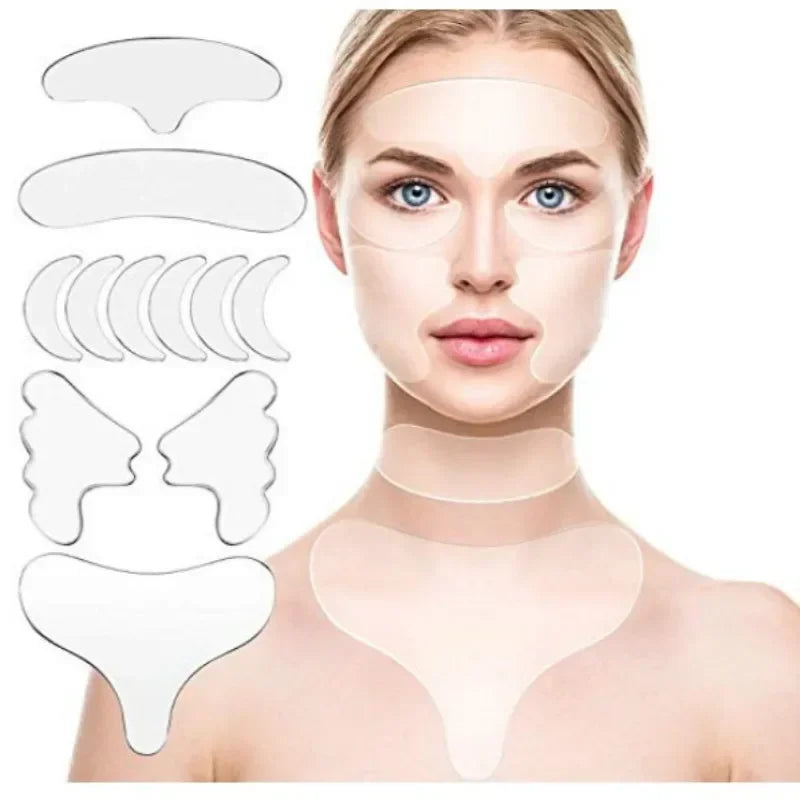 Reusable Silicone Wrinkle Removal Sticker Facial Lifting Strips
For Forehead Neck Line Remover Eye Patches Anti Aging Skin Pads