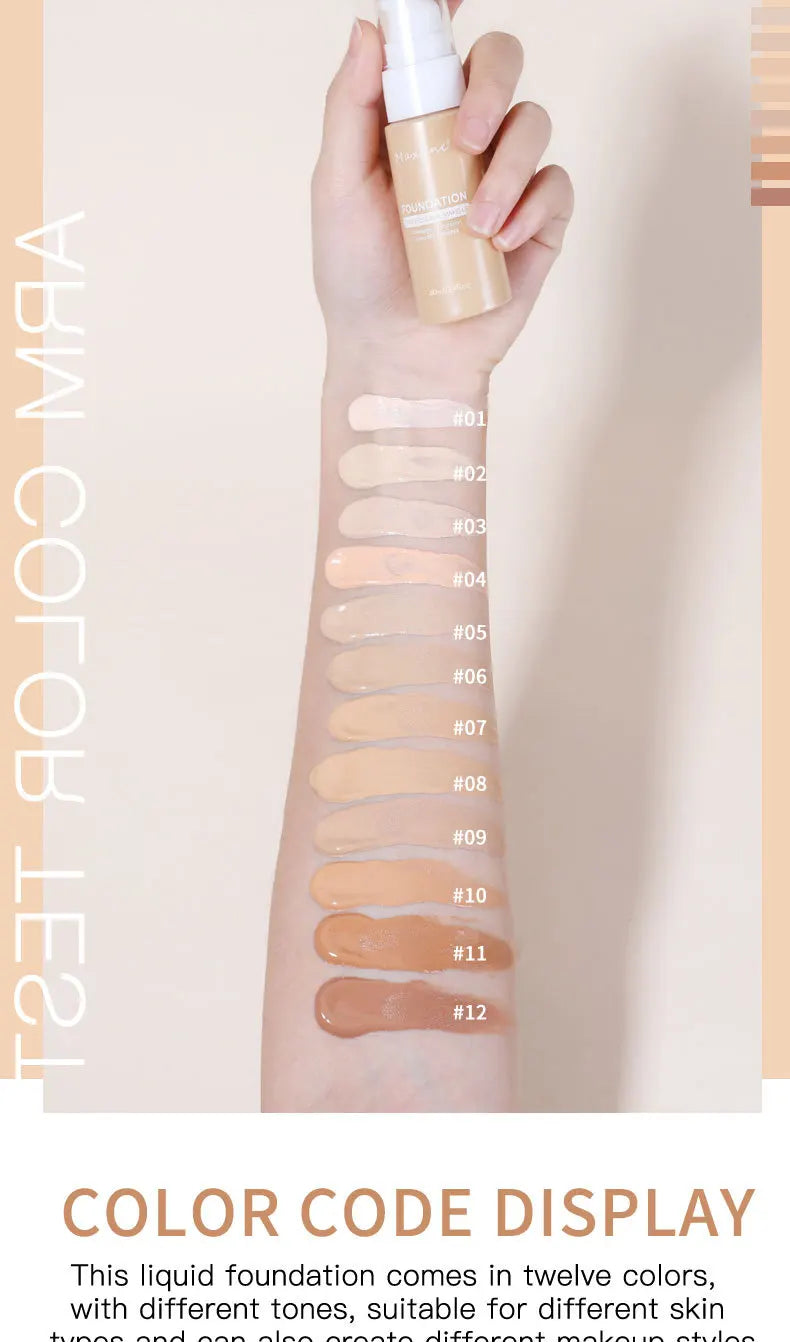 Liquid Foundation Effective Concealer Waterproof Sweat-resistant Makeup