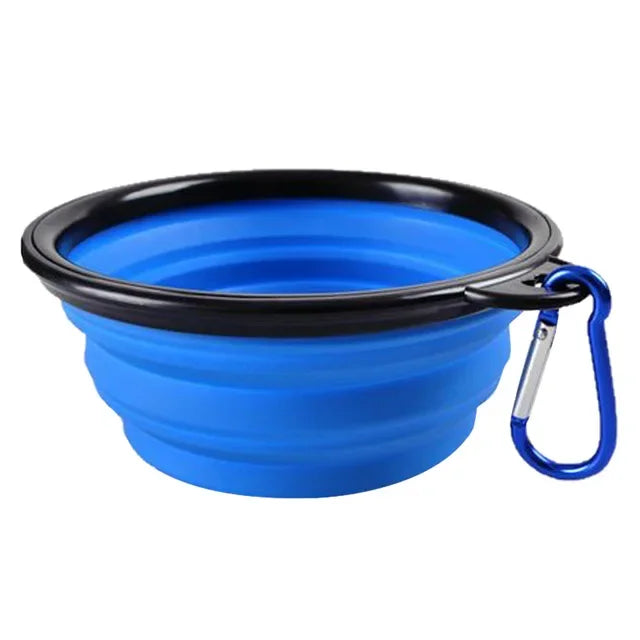 Collapsible Pet Silicone Dog Food Water Bowl Outdoor
Camping Travel Portable Folding Pet Bowl Dishes