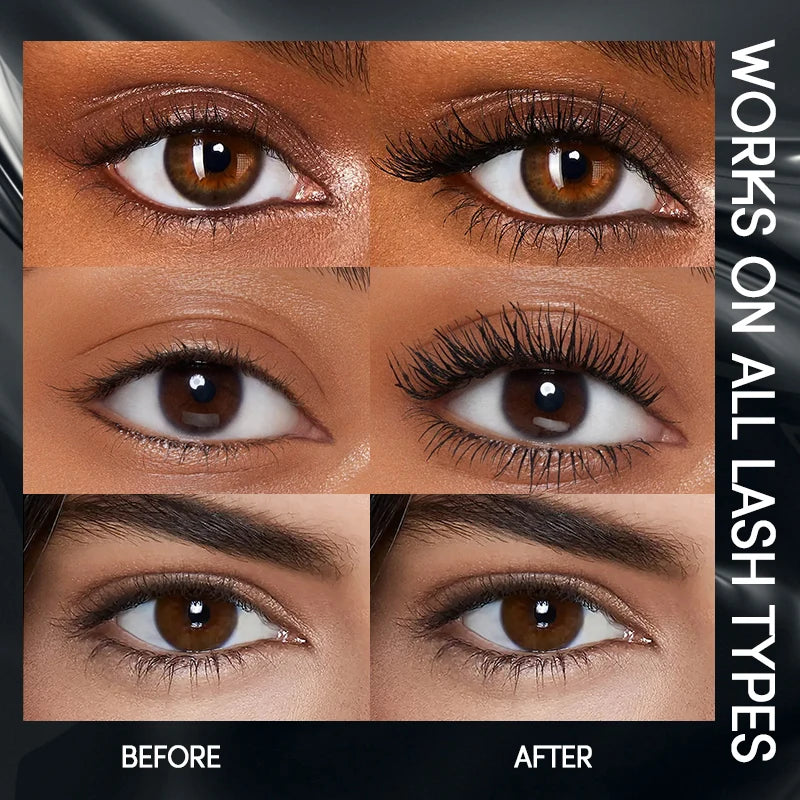 Ultra Long Lasting Mascara 4D Waterproof Mascara Liquid Fiber
360 Degree Spiral Brush Eyelashes Extension Makeup