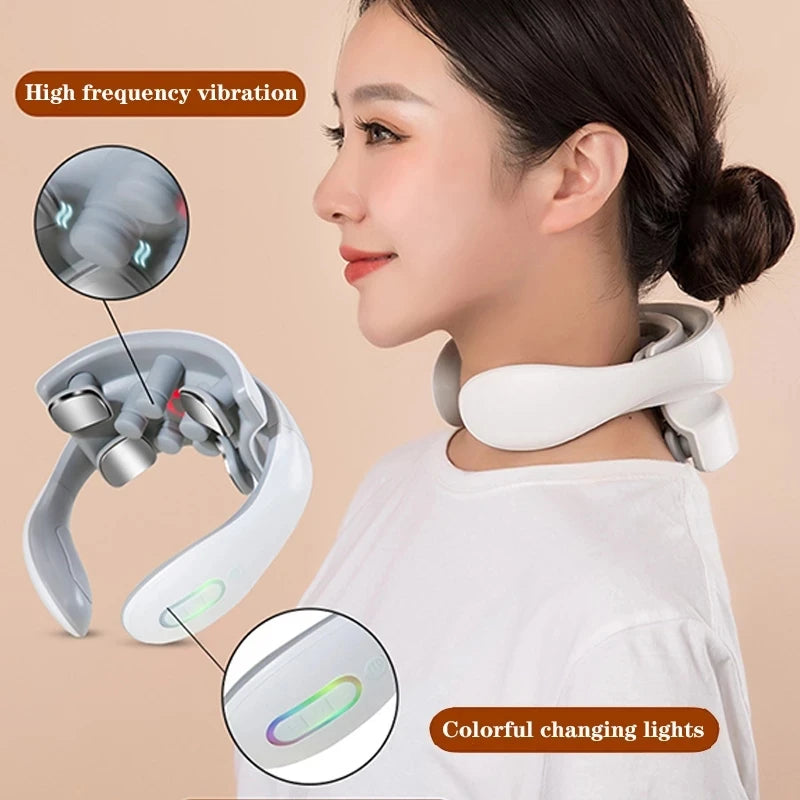 Smart Neck Massage Instrument Portable Shoulder Neck Massage
Cervical Vertebra Health Care Vibrator Heating Compress Massage