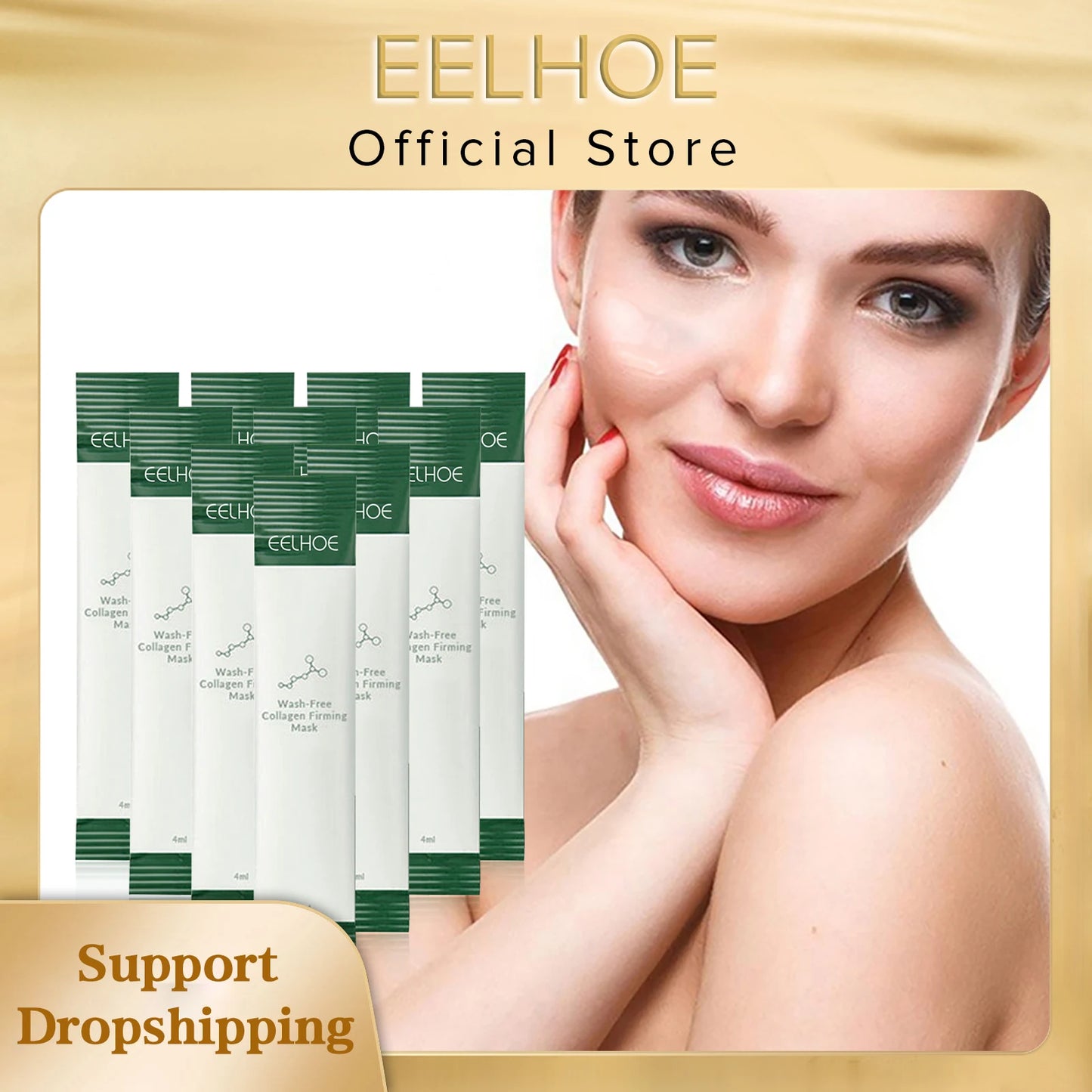 Korean Collagen Firming Wash-Free Mask Protein Portable
Anti-Aging Hydrating Frozen Face Sleeping Mask for Women and Men
