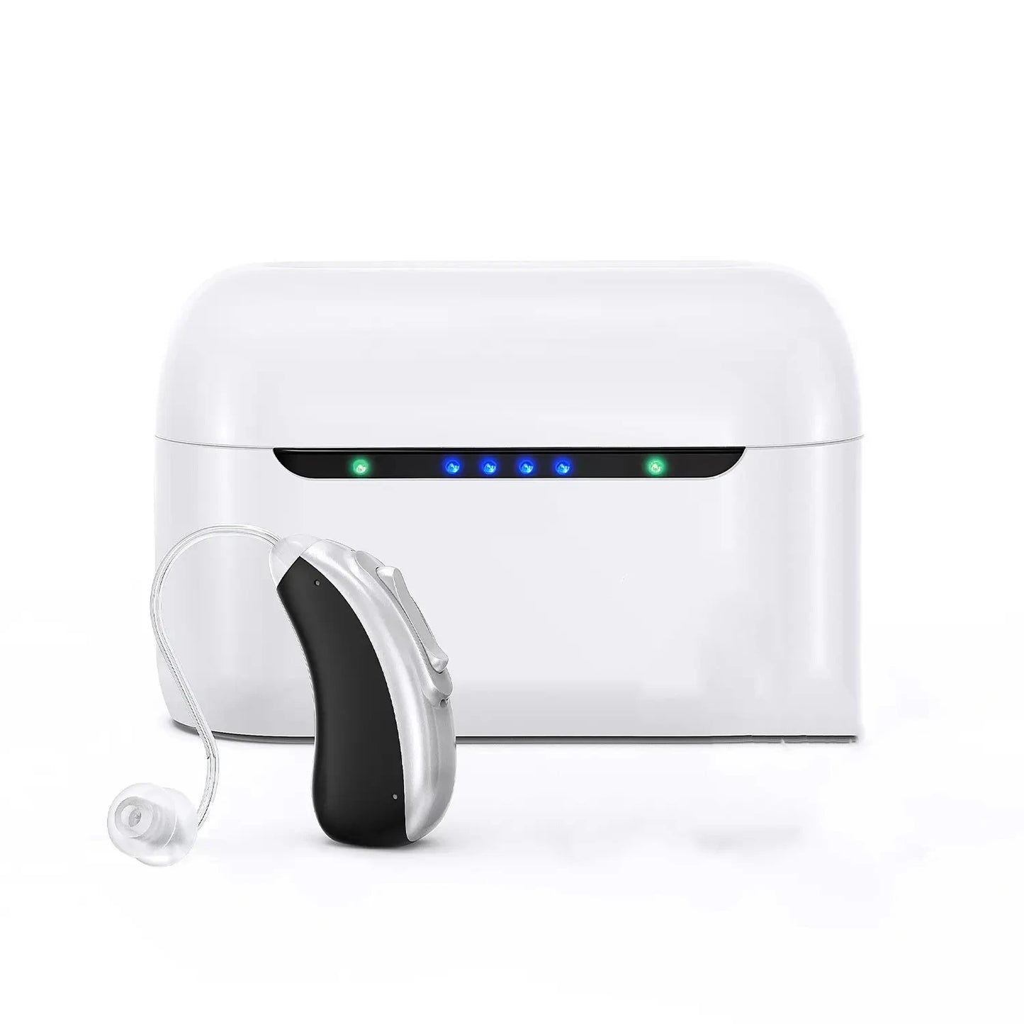 Bluetooth Rechargeable Hearing Aid 30 channel Behind the Ear Sound Amplifier
