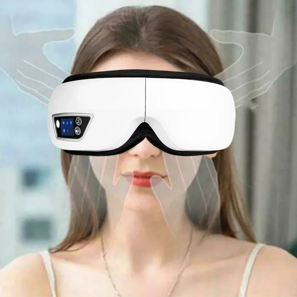 6D Eye Massage Instrument Smart Airbag Vibration Eye Care
Hot Compress Bluetooth Eye Massager Glasses Fatigue Pouch & Wrinkle