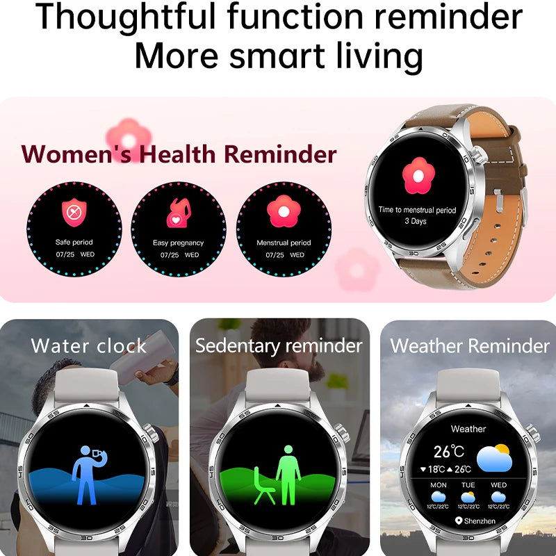 New Men's Smart 5.0 Bluetooth GPS Function, Heart Rate Health Monitoring
1.53-inch Smart Watch, Activity, Ste[, & Distance Tracker