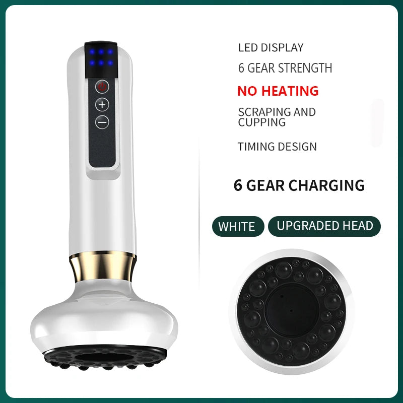 Electric Cupping Massager Vacuum Suction Cup
GuaSha Anti Cellulite Beauty Health Scraping Infrared Heat Slimming Massage Therapy