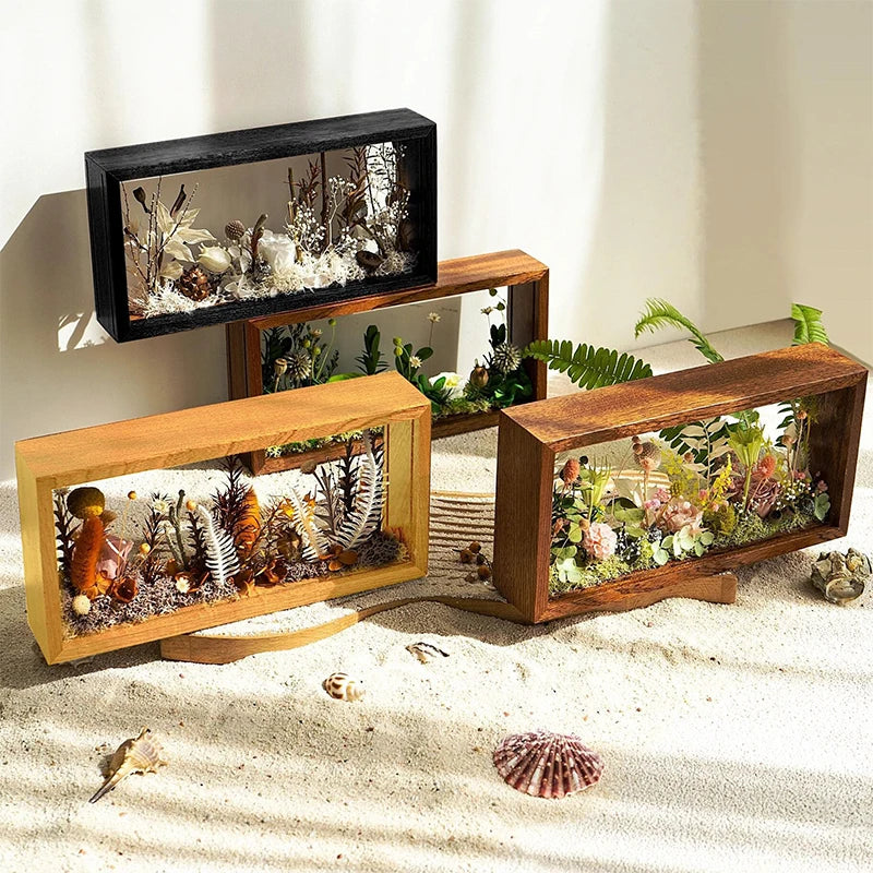 Transparent Floating Dried Flower Picture Frame Depth 5cm